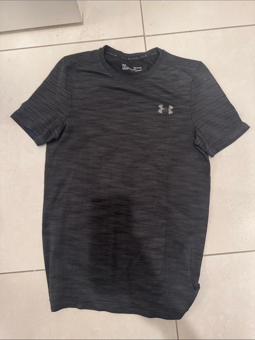 Under Armour Men's Short Sleeve Performance Tee - Black/Gray Heather